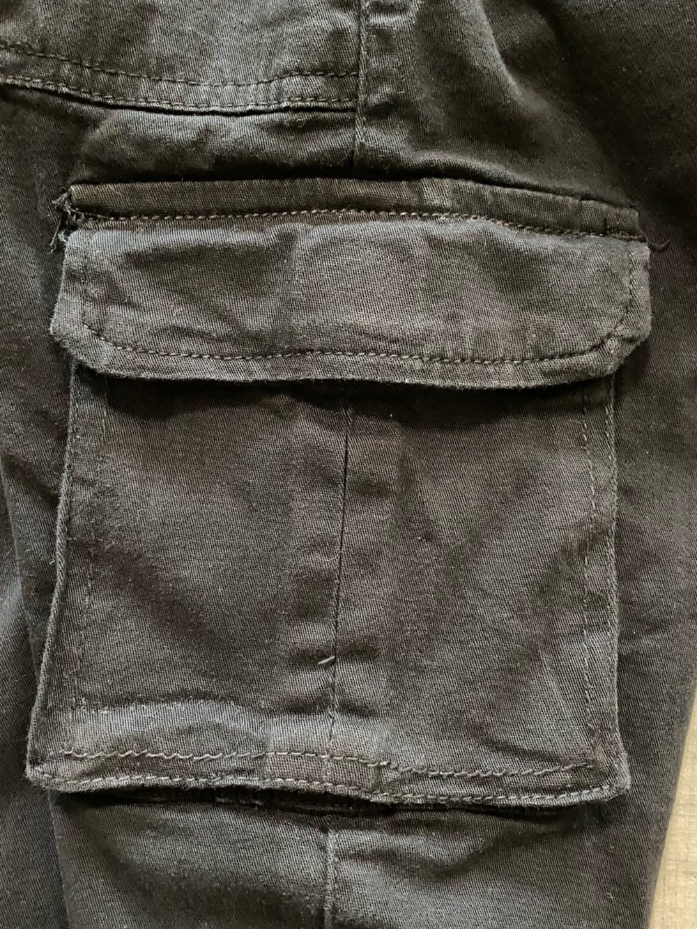 Michael Strahan Men's Black Cargo Jogger Pants - Elastic Waist - Picture 8 of 13